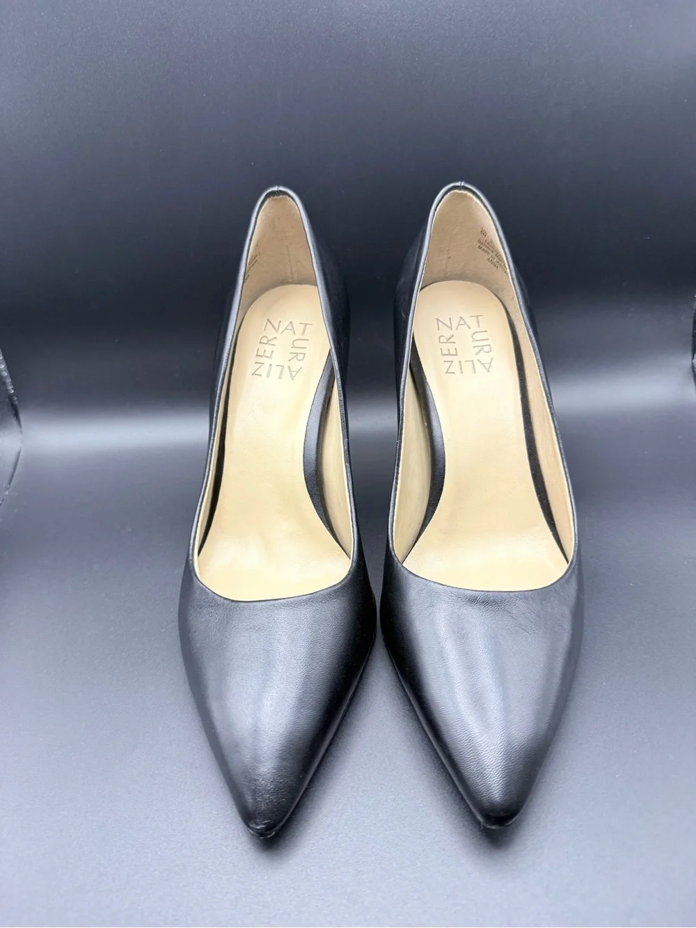 Naturalizer - Leather Pointed Toe Anna Stiletto Pumps